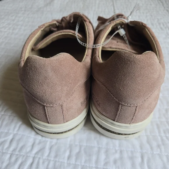 Birkenstock Men Size 8 Bend Low Suede Pink And White Euro 41 New 082025 - Picture 7 of 9